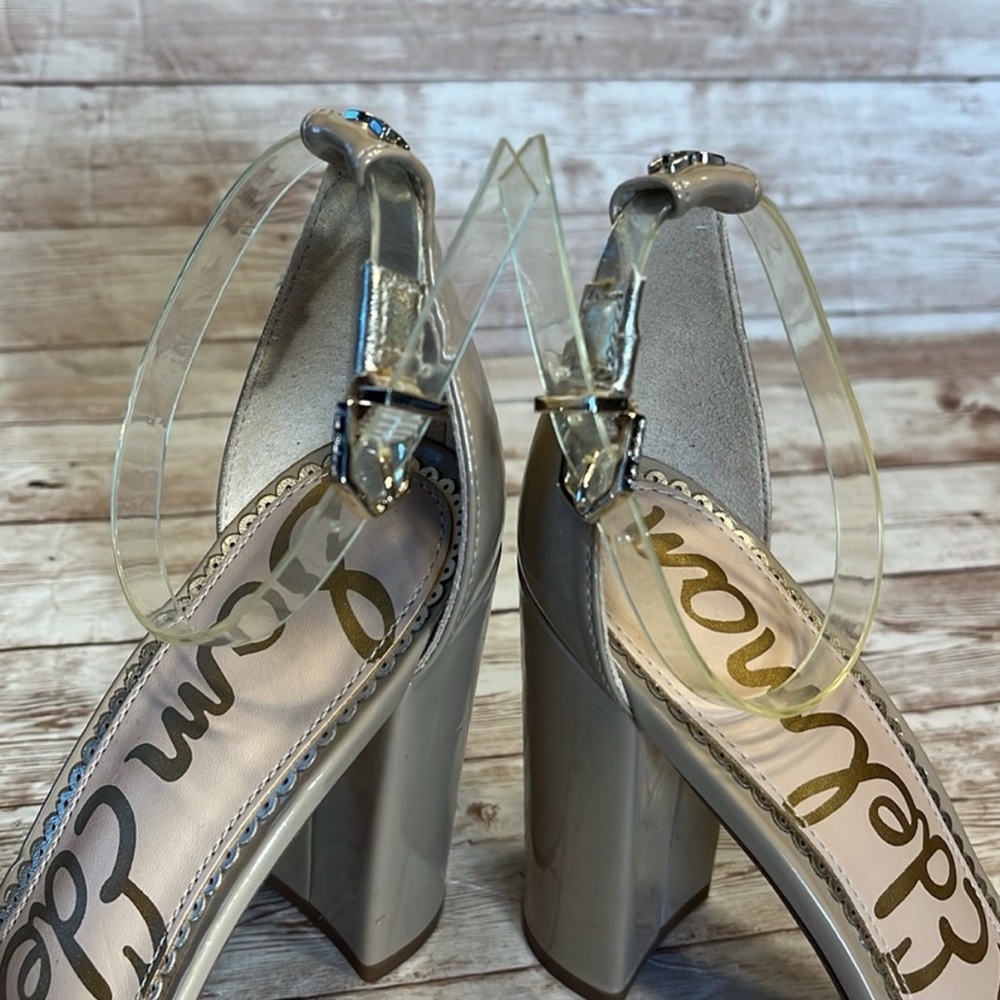 Sam Edelman Yuro Clear Nude Heels - Picture 12 of 13